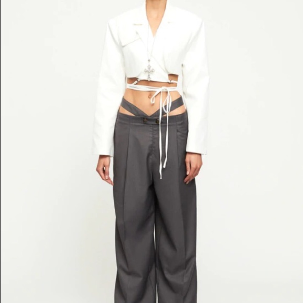 Miami Vice Crop Jacket - WHITE